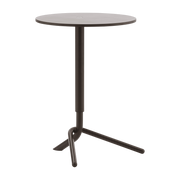 Table d'appoint ronde en bois et acier marron foncé 45cm Lift - Normann Copenhagen