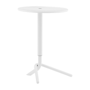 Table d'appoint ronde en bois et acier blanc 45cm Lift - Normann Copenhagen
