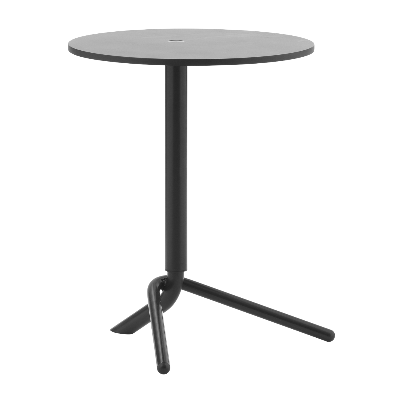 Beistelltisch „ ronde ” aus Holz und schwarzem Stahl, 45 cm Lift - Normann Copenhagen