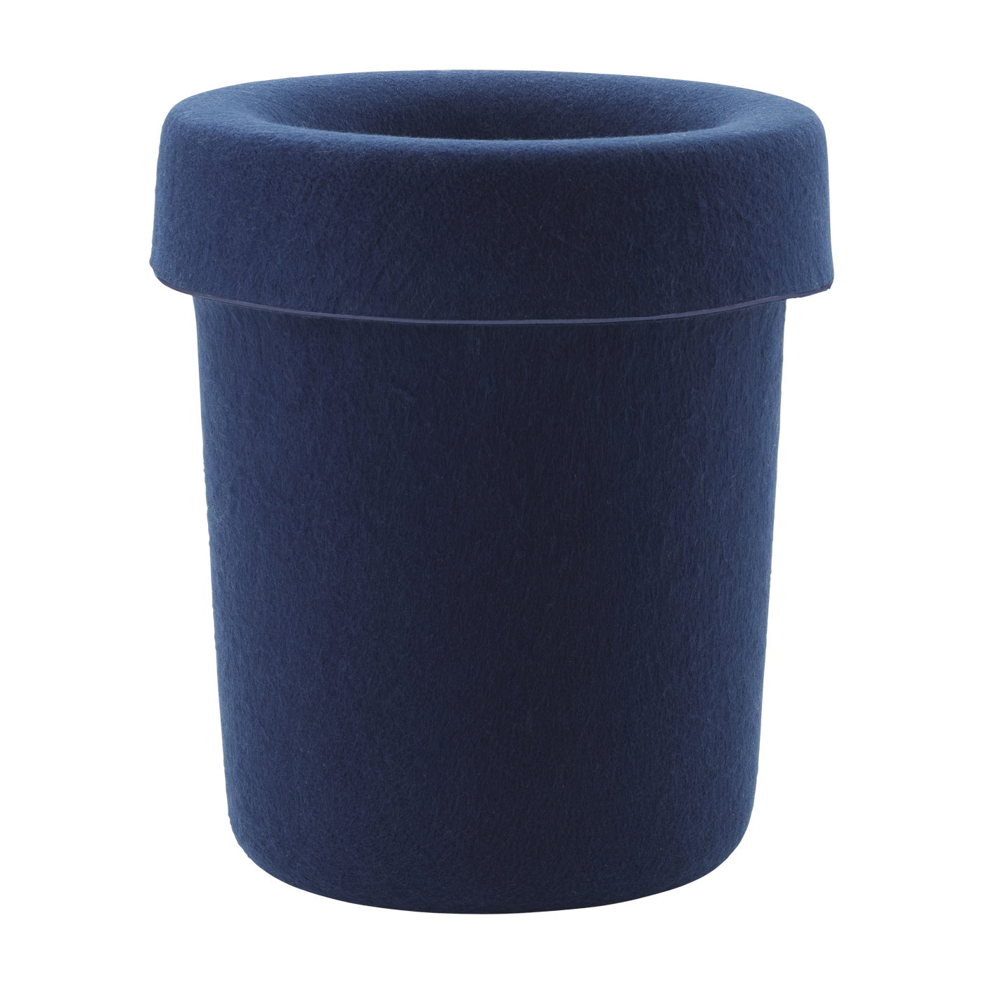 Dark blue recycled fabric trash can 31. 6x36 cm Hide - Normann Copenhagen
