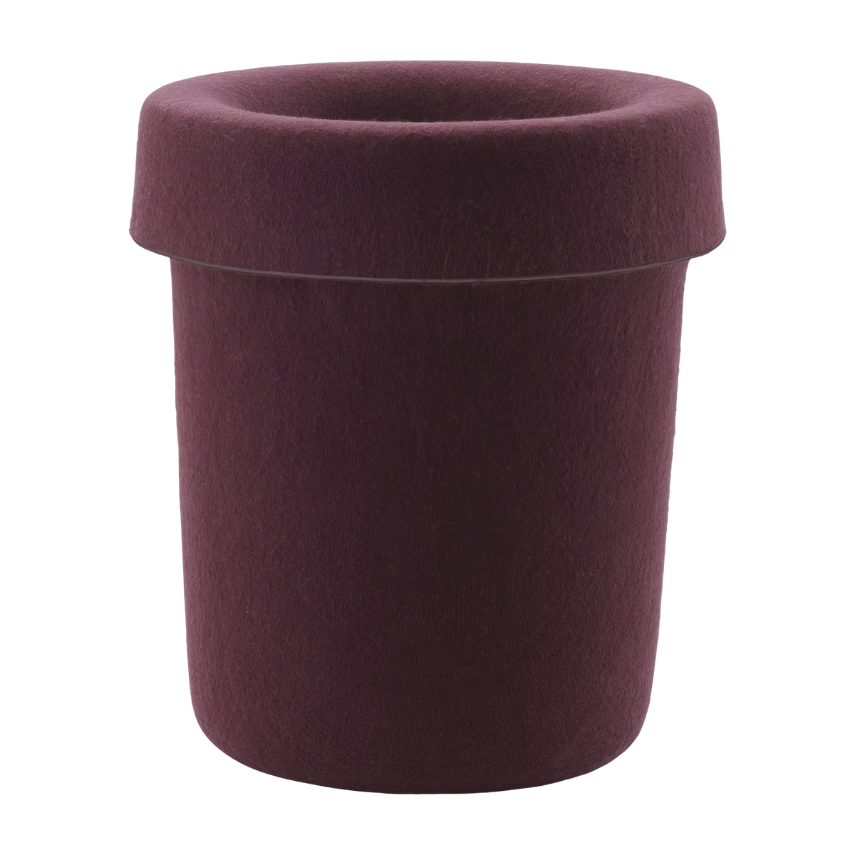Recycled fabric trash can, burgundy, 31. 6 x 36 cm Hide - Normann Copenhagen