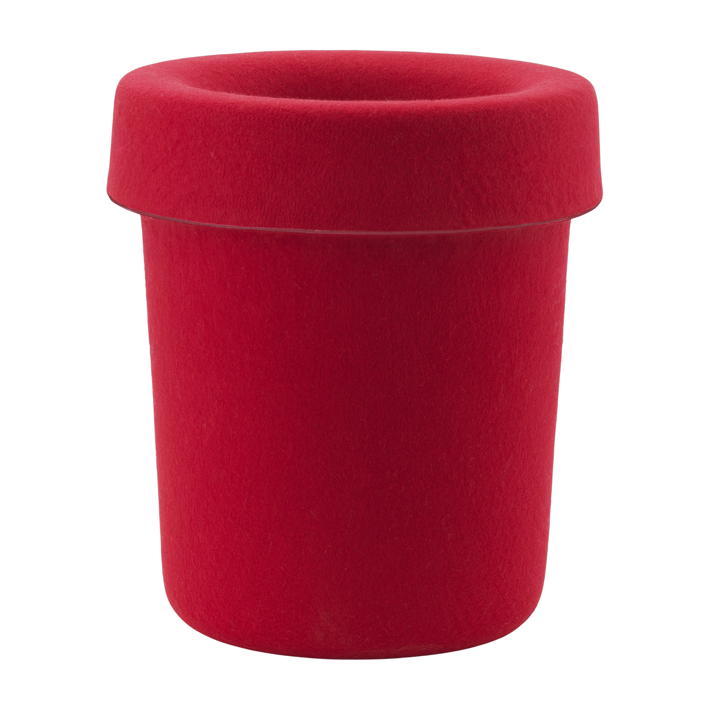 Bright red recycled fabric trash can, 31. 6x36 cm, Hide - Normann Copenhagen