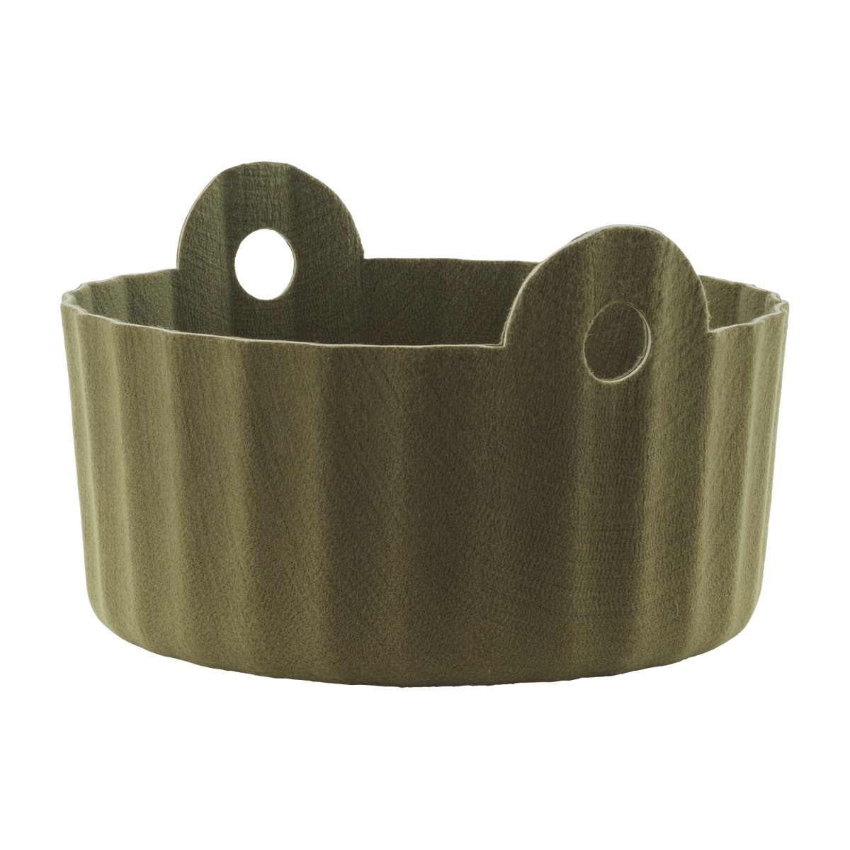 Olive green recycled fabric basket 44x26. 5cm Colu - Normann Copenhagen