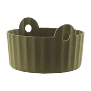Korb aus recyceltem Stoff in Olivgrün, 44 x 26, 5 cm Colu – Normann Copenhagen
