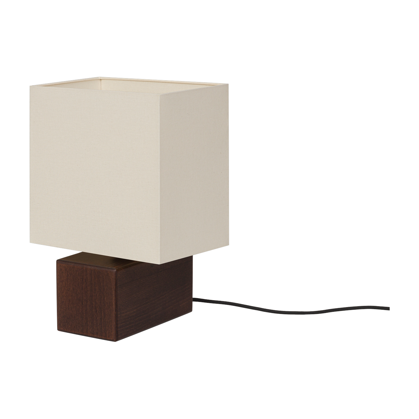 Lampada da tavolo in faggio massiccio e paralume in cotone 23x39cm Zam - Noo. ma