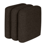 Rectangular brown wool pouf 43x36cm Radd - Noo. ma