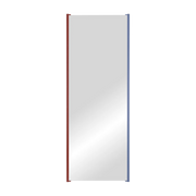 Red and blue oak wall mirror 160x60cm Lun - Noo. ma