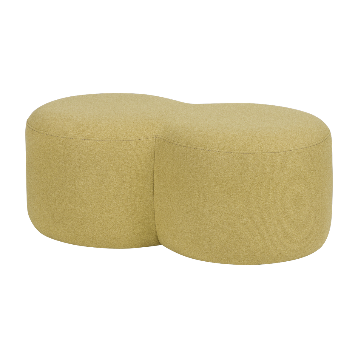 Pouf en polyester jaune poire 88x50x36,5cm Umbo - Noo.ma