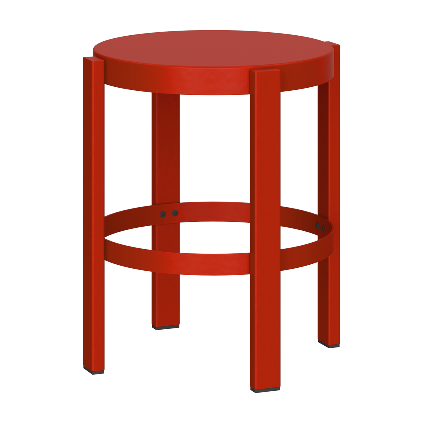 Barhocker aus tomatenrotem Stahl 35 x 45 cm Doon – noo. ma