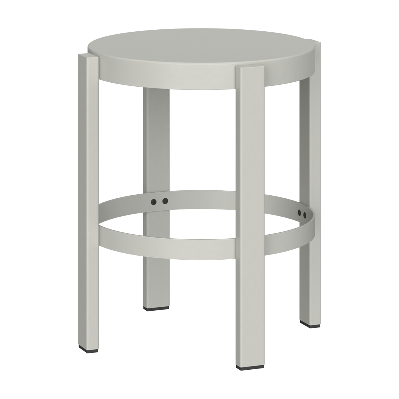 Barhocker aus grauem Stahl „ galet ” 35 x 45 cm Doon – noo. ma