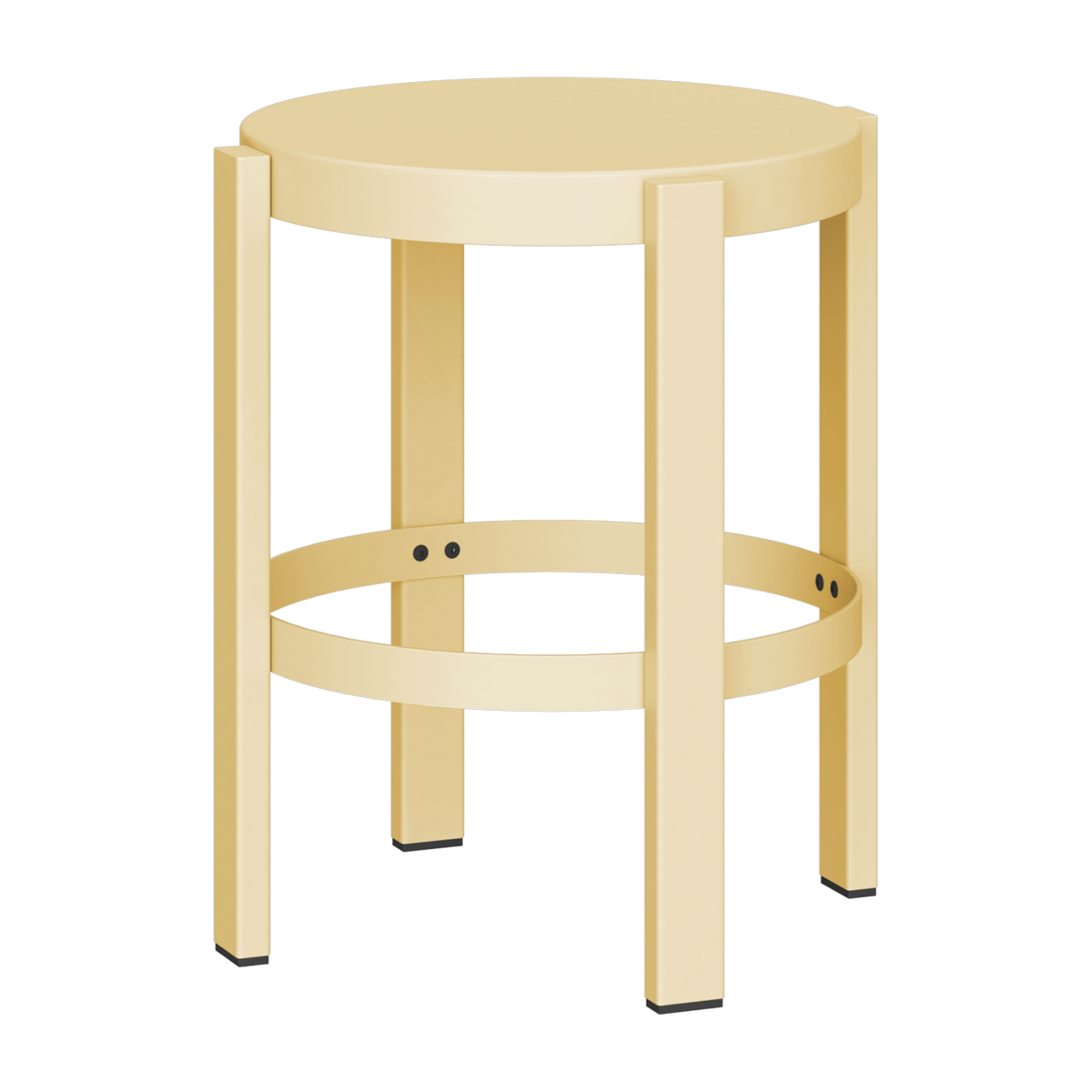 Barhocker aus buttergelbem Stahl 35 x 45 cm Doon – noo. ma
