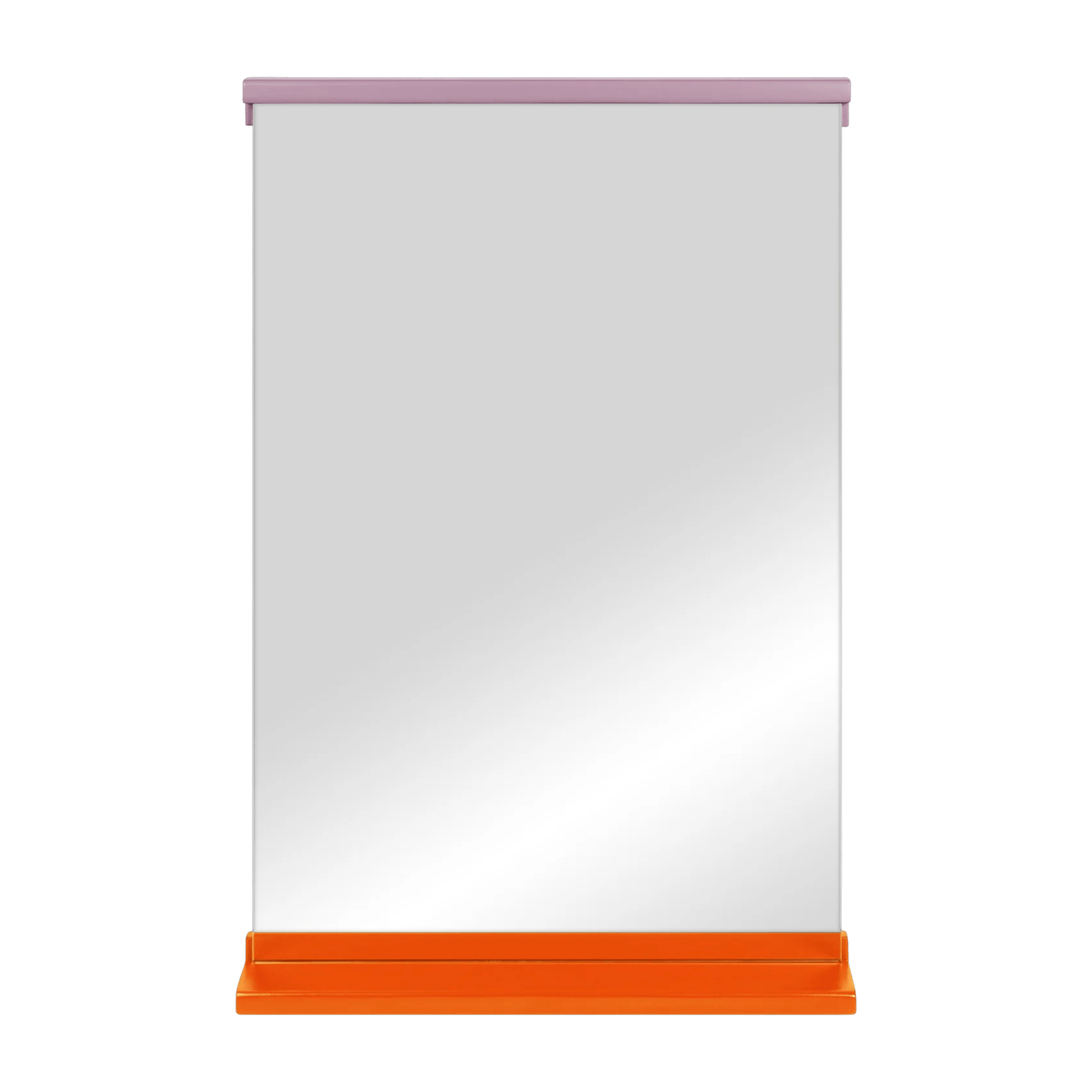 Espejo de pared de roble macizo naranja y morado 75 x 50 cm Lun - Noo. ma
