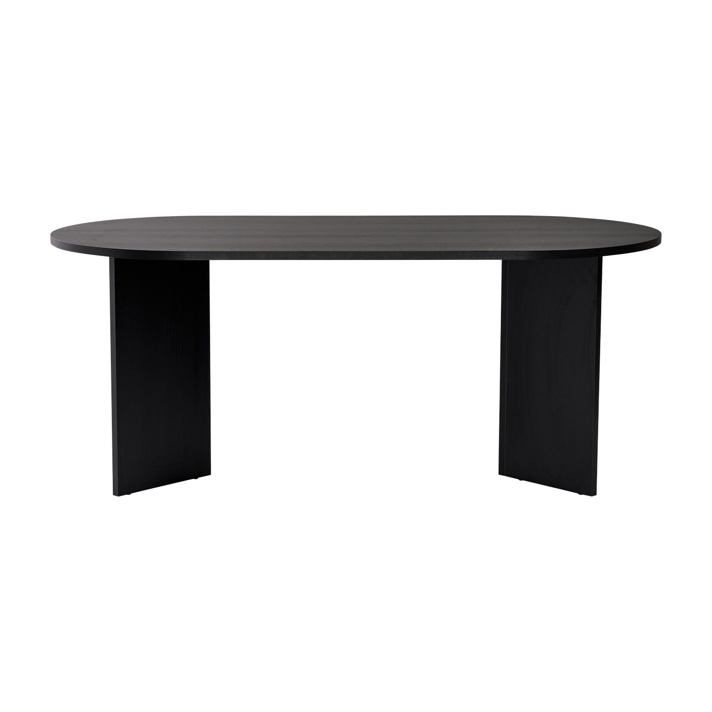Tavolo da pranzo in melamina nera 180x89, 5x75cm Sablin - Home Design