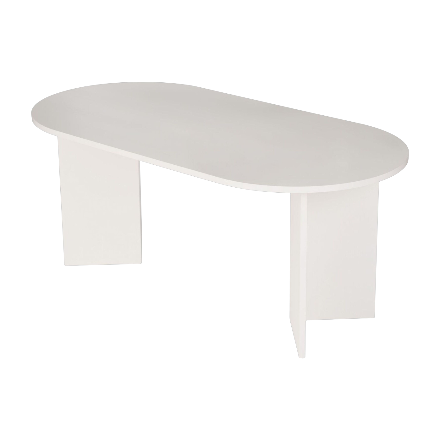 Tavolo da pranzo in melamina bianca 180x89, 5x75cm Sablin - Home Design