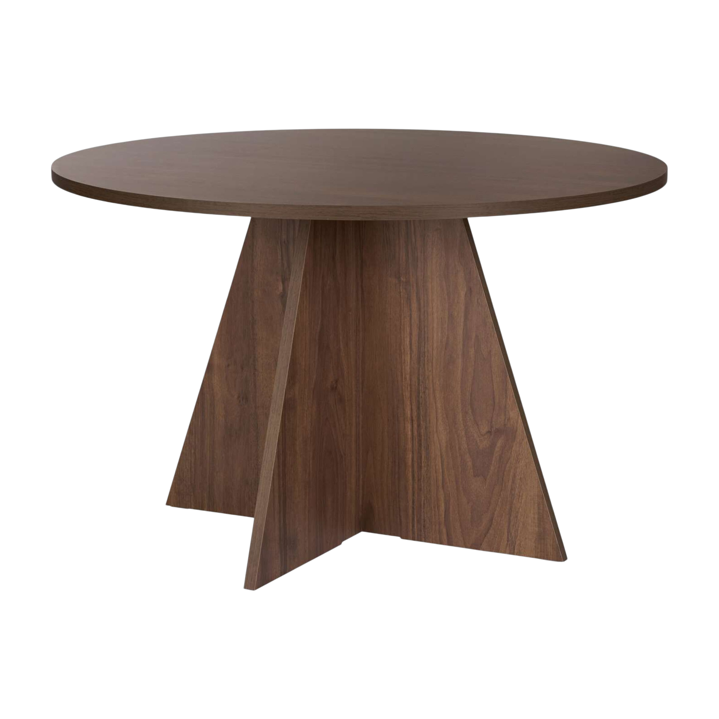 Tavolo da pranzo ronde e in melamina marrone 120x75cm Virella - Home Design