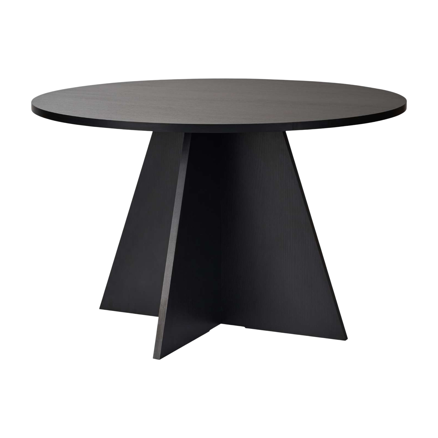Tavolo da pranzo ronde o in melamina nera 120x75cm Virella - Home Design