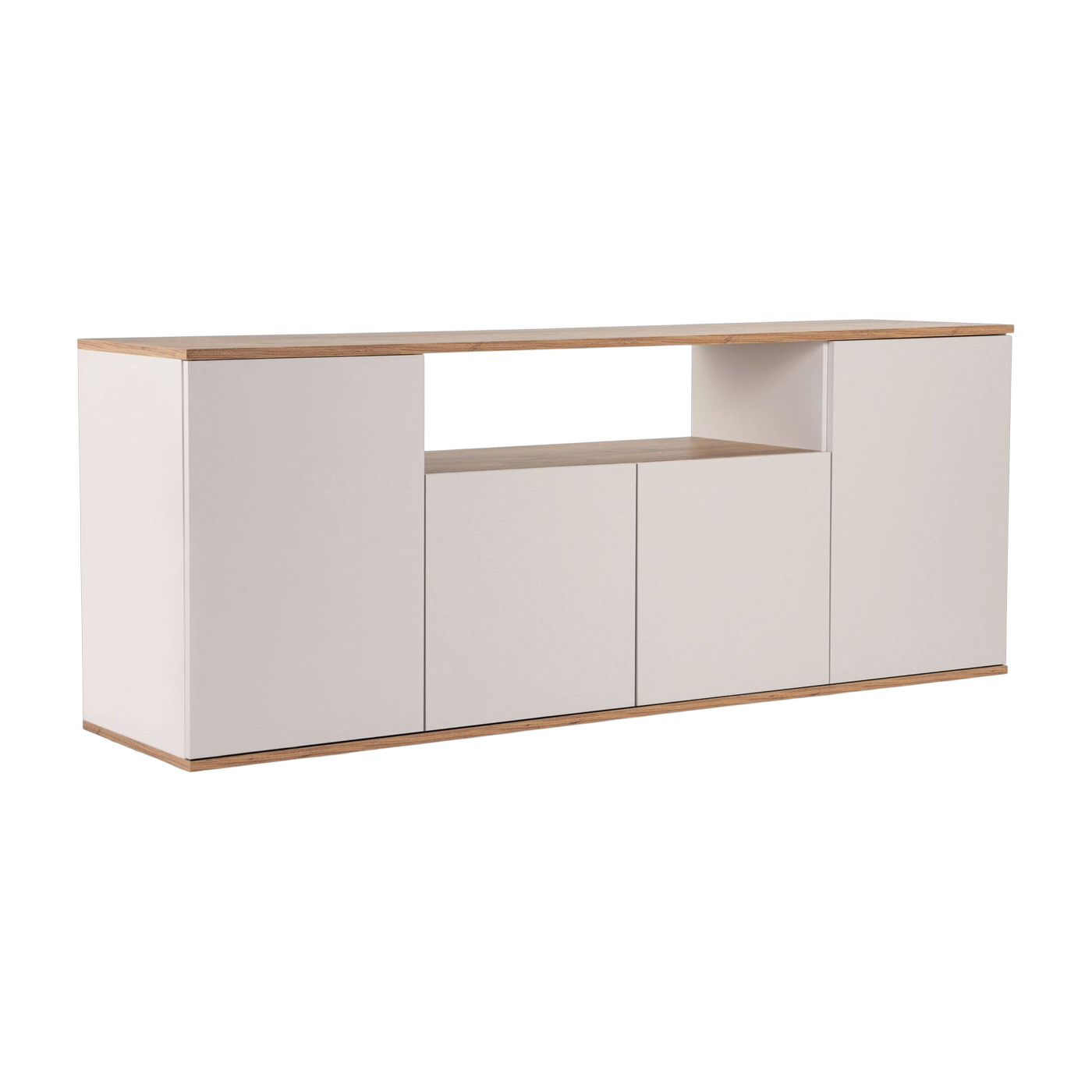 Aparador de madera en color cachemira y beige 180 x 44, 5 x 75 cm Arista - Home Design