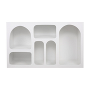 Estantería blanca de MDF 120x37x74cm Liva - Home Design