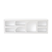 Console bianca in MDF 160x40x51cm Ferlis - Home Design