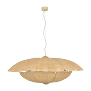 Lampada a sospensione in cannage e tre luci 110x48cm Coquillage - Market Set
