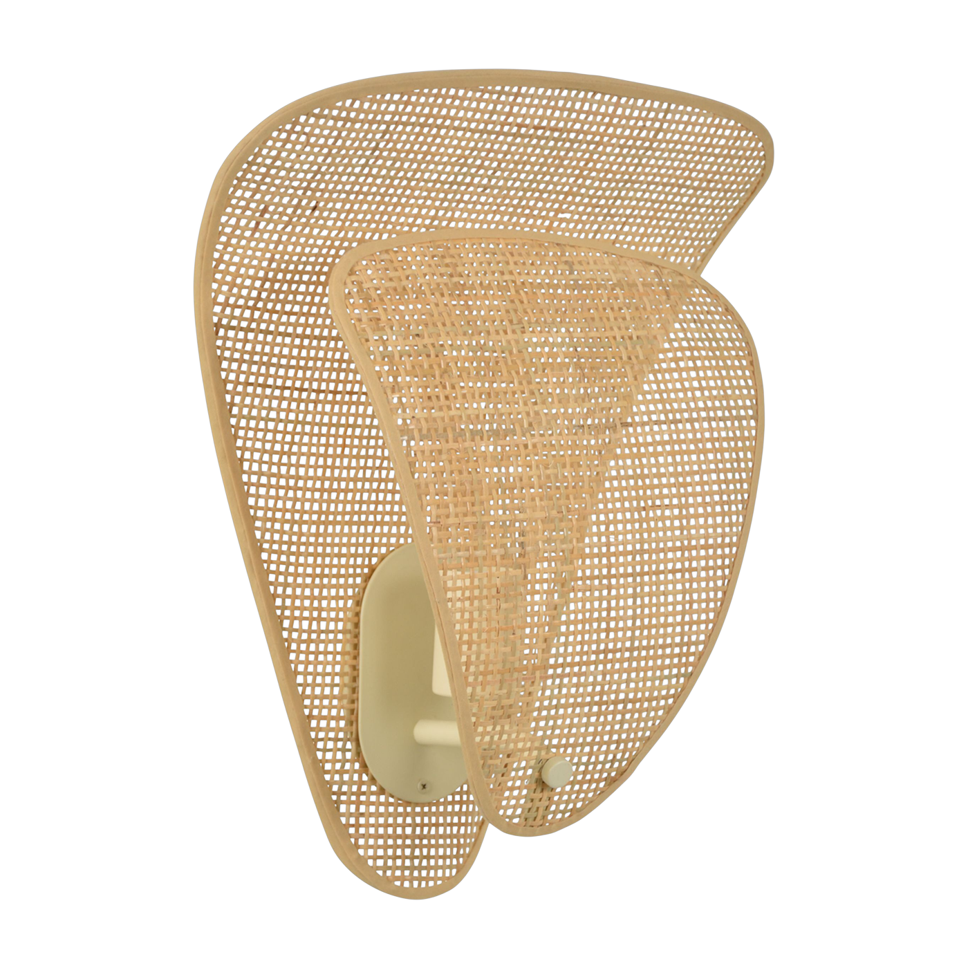 Wandleuchte aus cannage 33 x 16 x 42 cm Muschel – Market Set