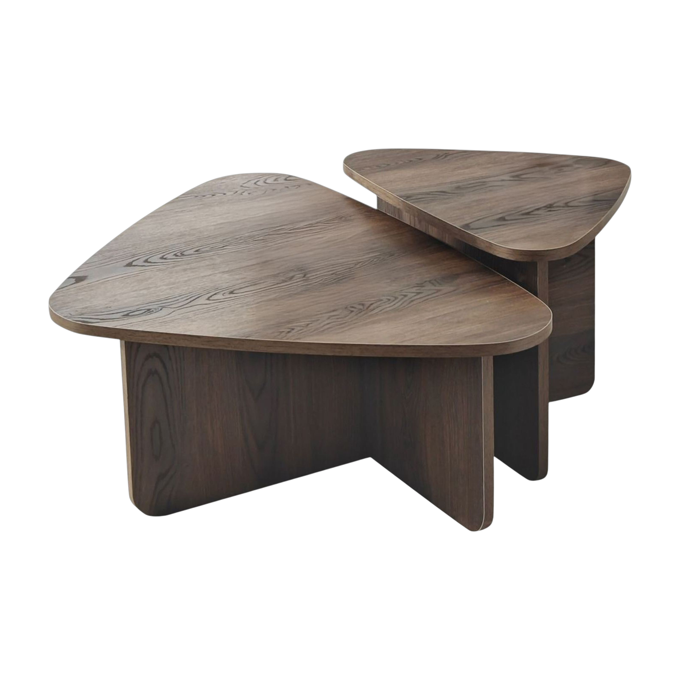 Mesas bajas de madera marrón oscuro Ballare - Home Design