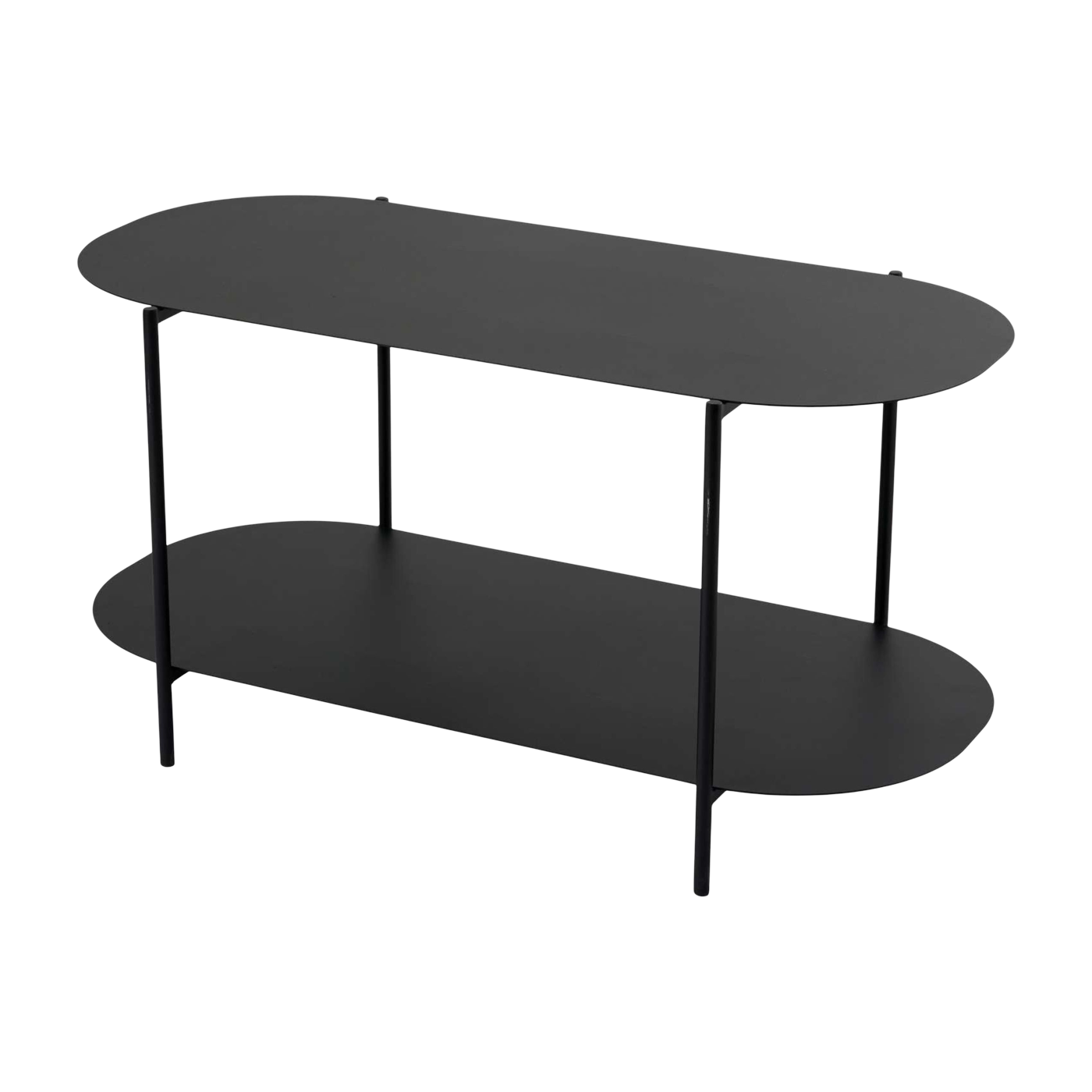 Couchtisch aus schwarzem Stahl 100 x 51 x 45 cm – Home Design