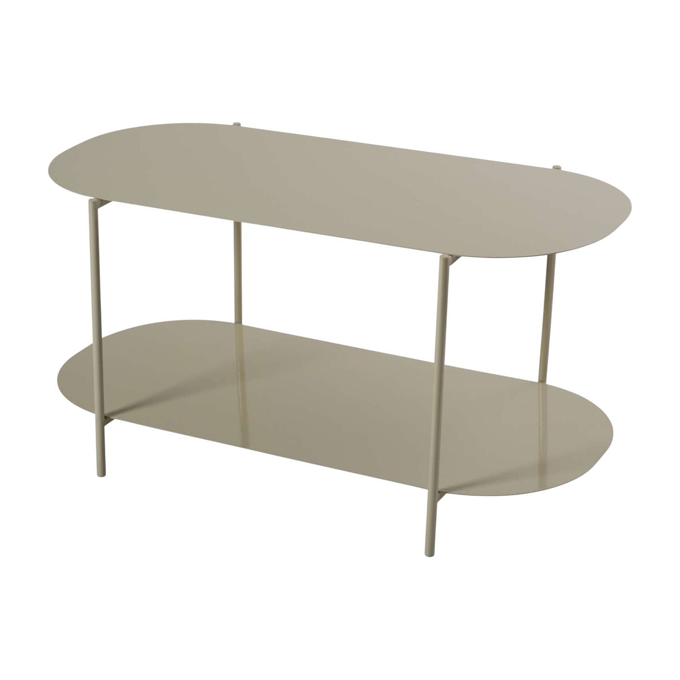 Beiger Couchtisch aus Stahl 100 x 51 x 45 cm – Home Design
