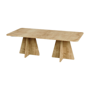 Mesa de centro de madera 120x60x40cm Mushroom - Home Design
