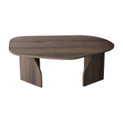 Table basse en bois marron foncé 100x60x35cm Rock - Home Design