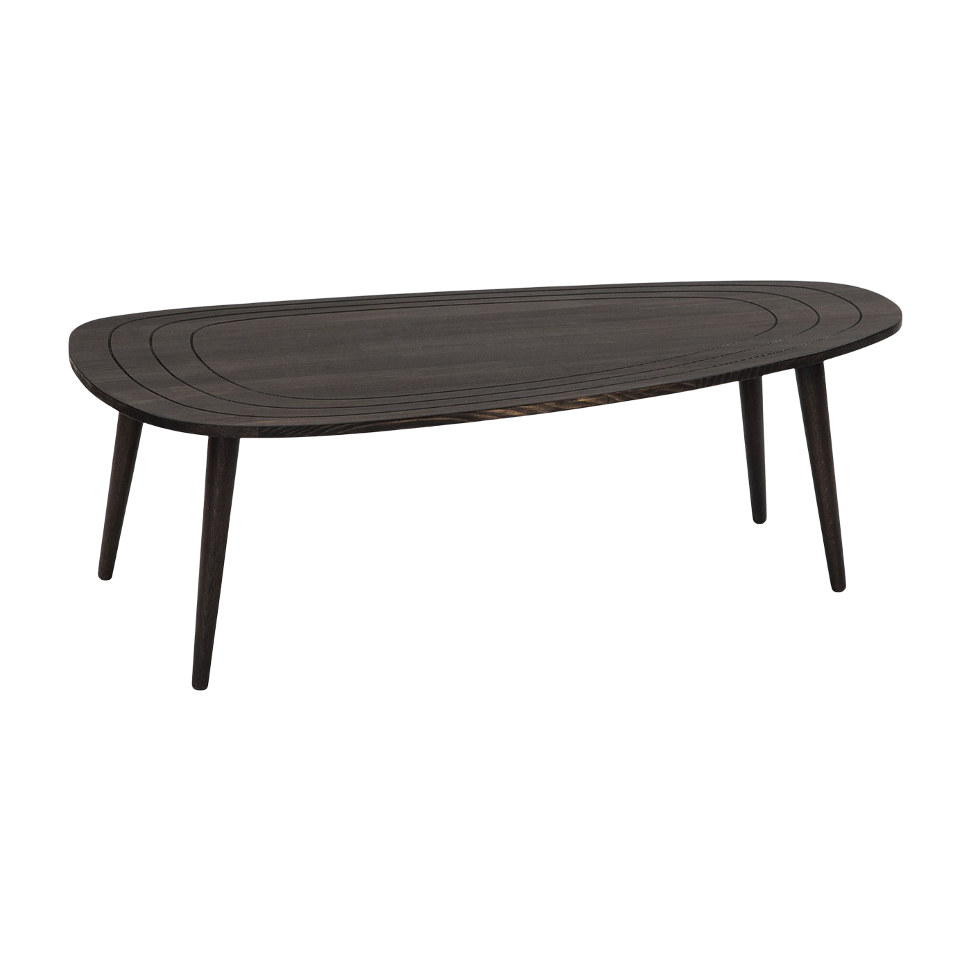 Mesa de centro de madera negra 115x50x38cm Sweet - Home Design