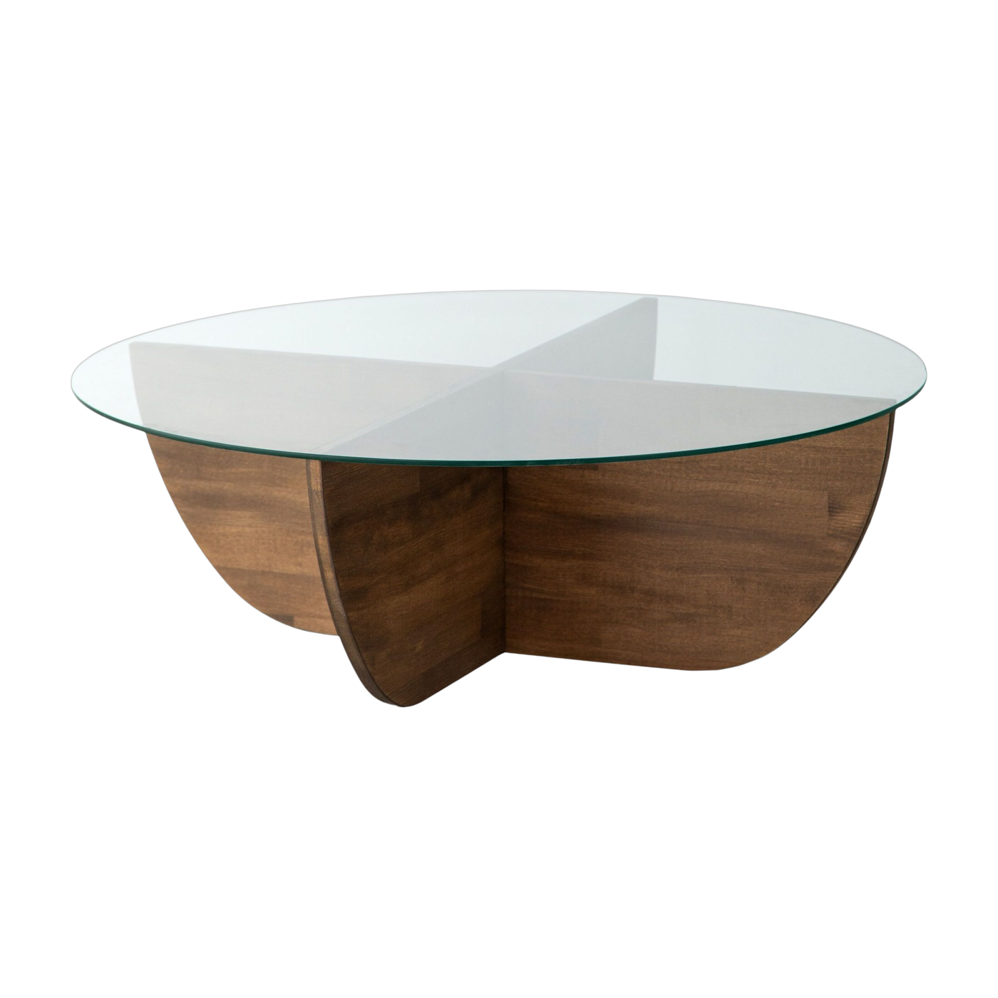 Mesa de centro de madera y cristal 90 x 30 cm Lily - Home Design