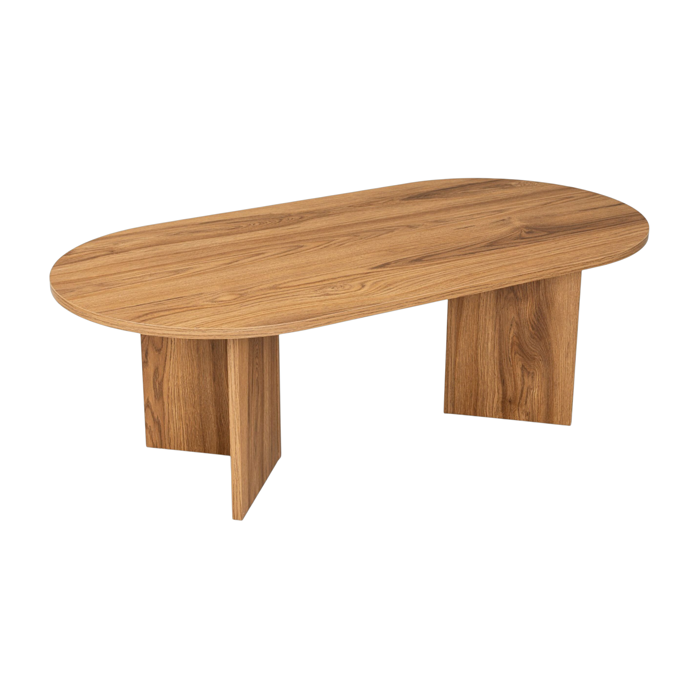 Table basse ovale en bois 120x40x60cm Oval - Home Design