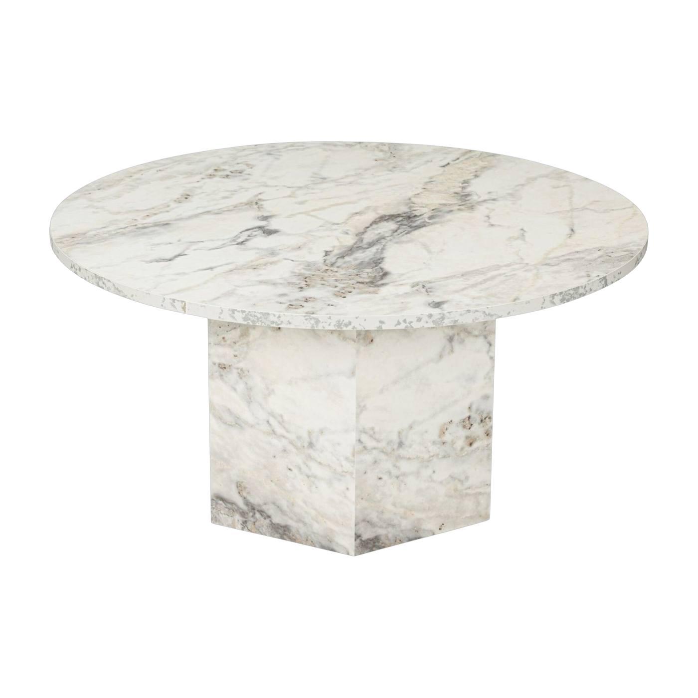 Mesa de centro efecto « marbre » 80 x 40 cm Nova - Home Design