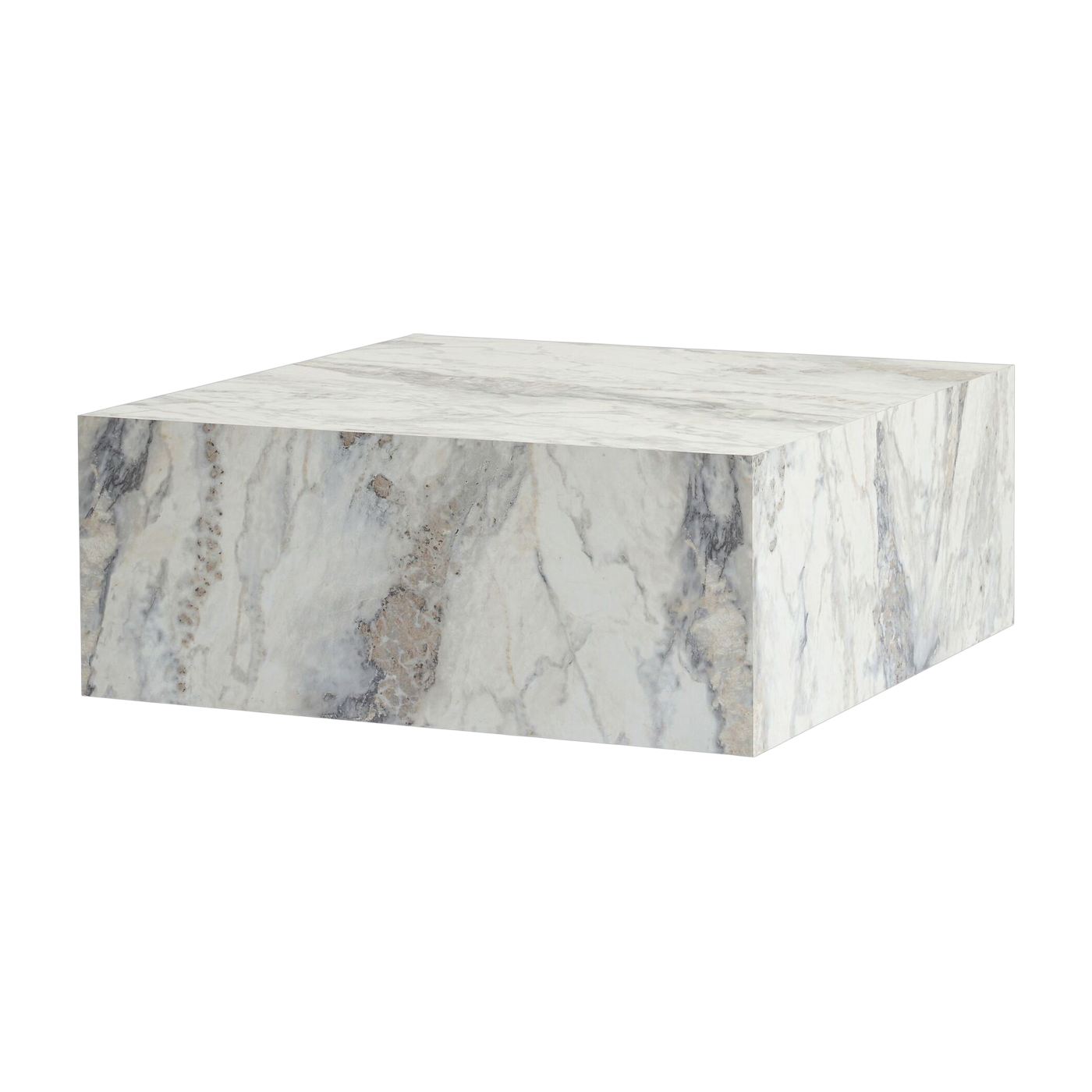 Mesa de centro con efecto e marbre o 90 x 35 cm Prizma - Home Design
