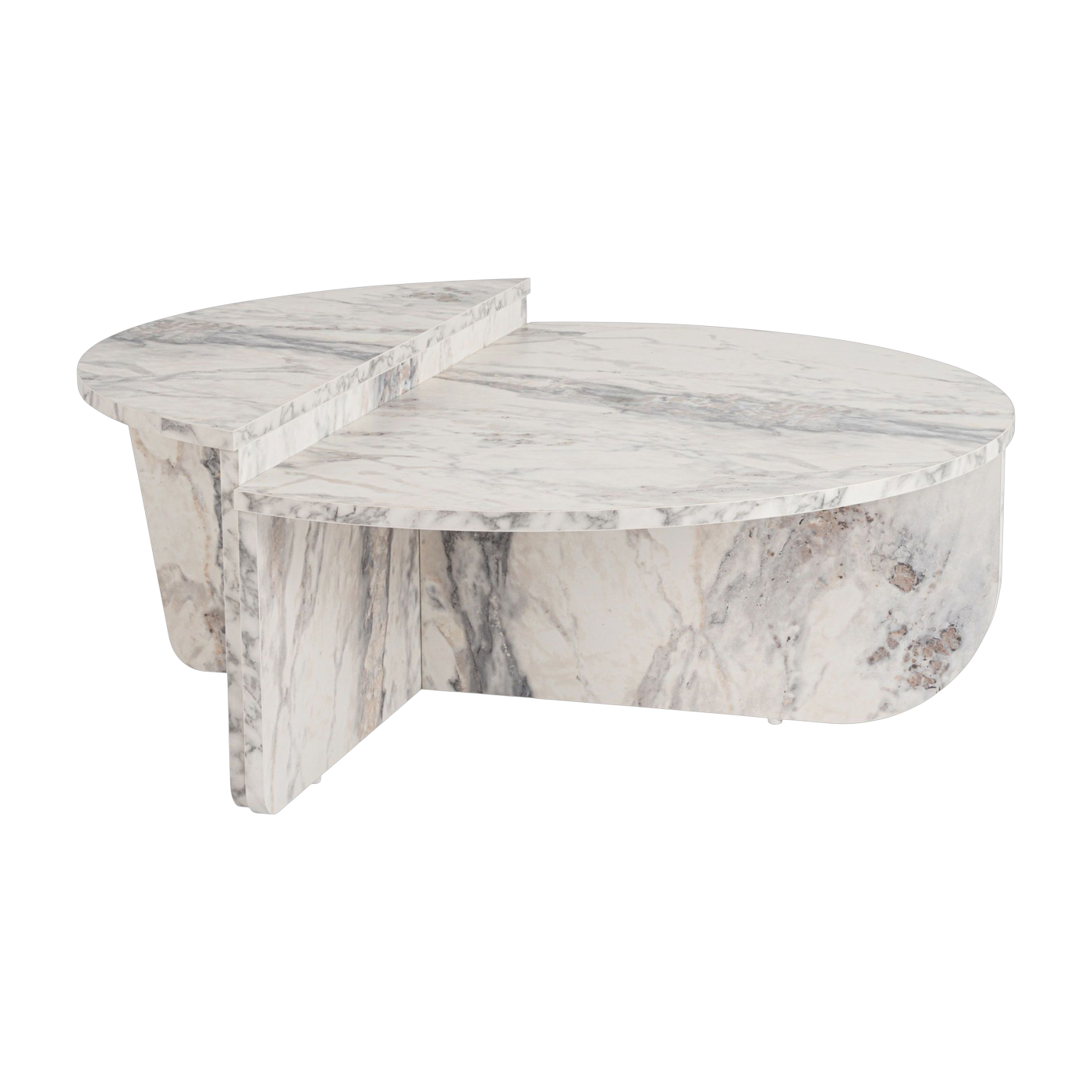 Mesas de centro con efecto « marbre » Orion - Home Design