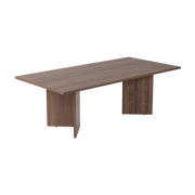 Mesa de centro rectangular de madera oscura 119x69x40cm Sabin - Home Design
