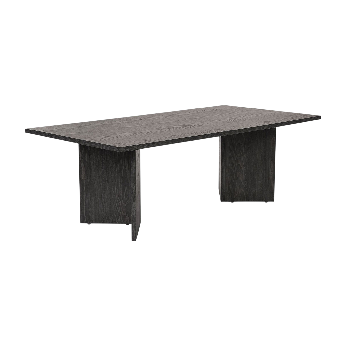 Rechteckiger Couchtisch aus schwarzem Holz, 119 x 69 x 40 cm, Sabin – Home Design