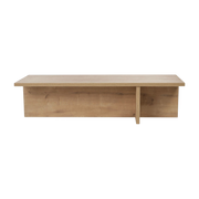 Table basse rectangulaire en bois clair 120x45x35cm Harbor - Home Design