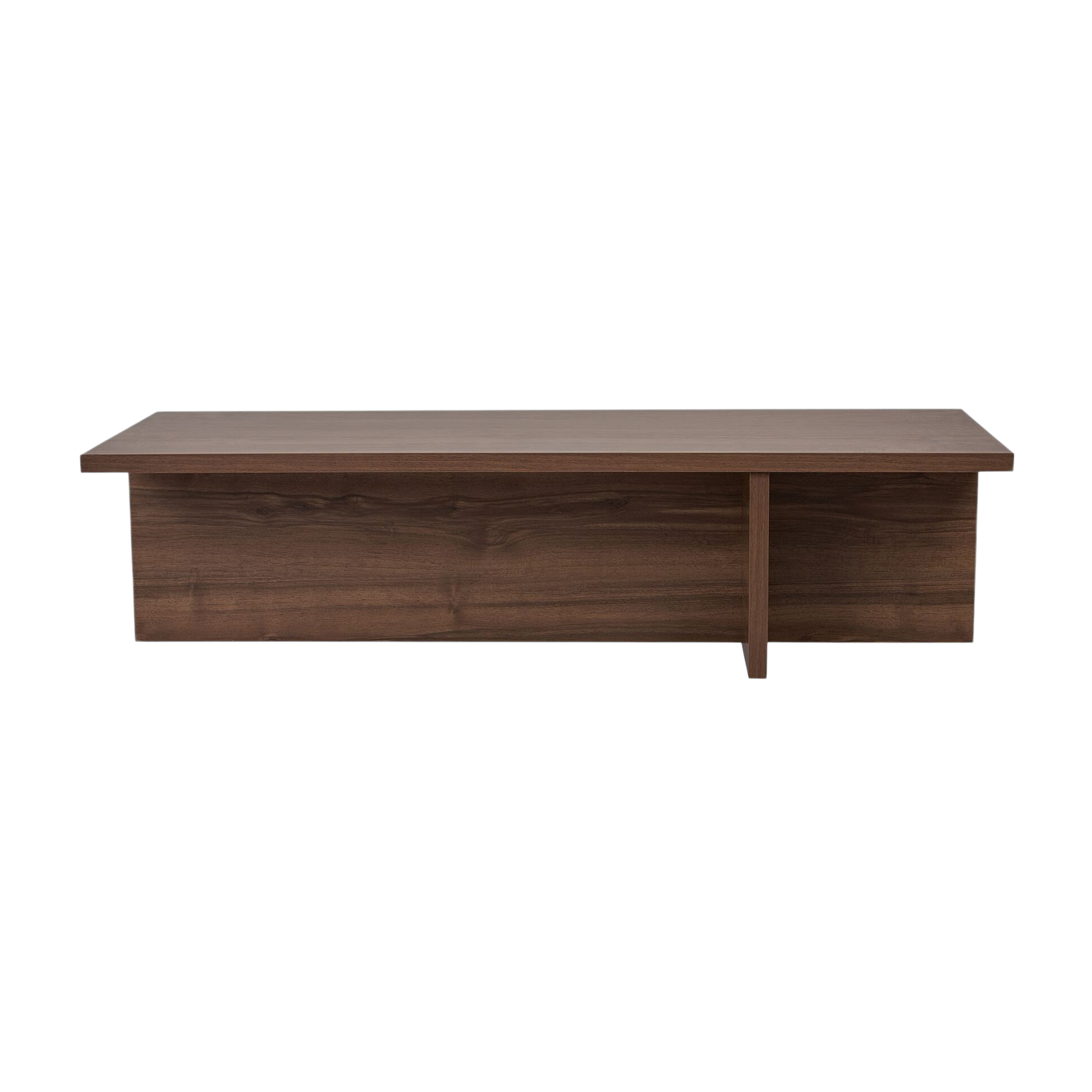 Table basse rectangulaire en bois de noyer 120x45x35cm Harbor - Home Design