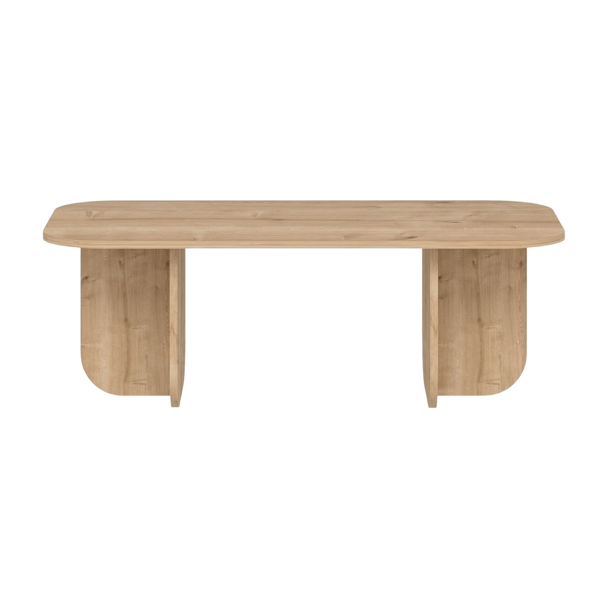 Mesa de centro de madera clara 120 x 60 x 41, 5 cm Becaj - Home Design