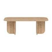 Mesa de centro de madera clara 120 x 60 x 41, 5 cm Becaj - Home Design