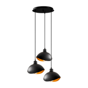 Sivani Black Steel Pendant Lights 50x112cm - Home Design