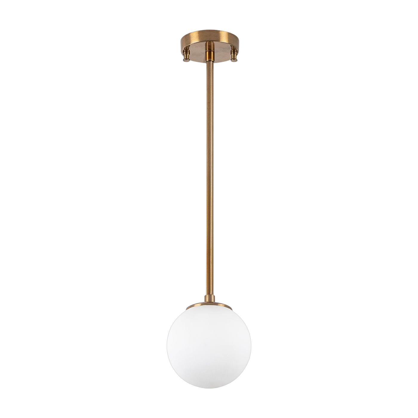 Metallaufhängungen und undurchsichtige Kugel 15 x 61 cm Akkas – Home Design
