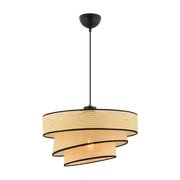 Sospensione in metallo dorato chiaro e nero 40x72cm Couper Hazeran - Home Design