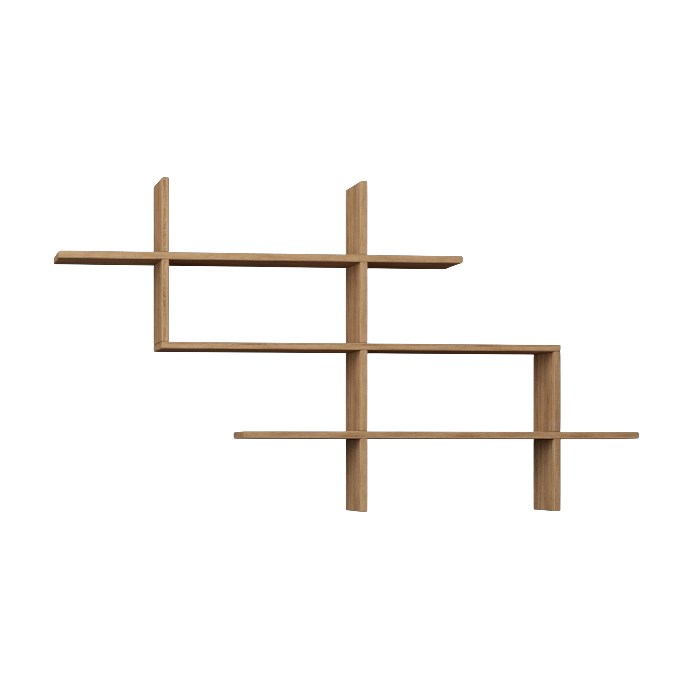 Regal aus Eichenholz 150 x 22 x 82 cm Halic – Home Design