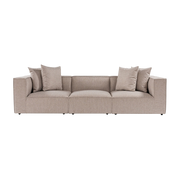 Beiges Stoffsofa 270 x 95 x 65 cm Sora 3 – Home Design