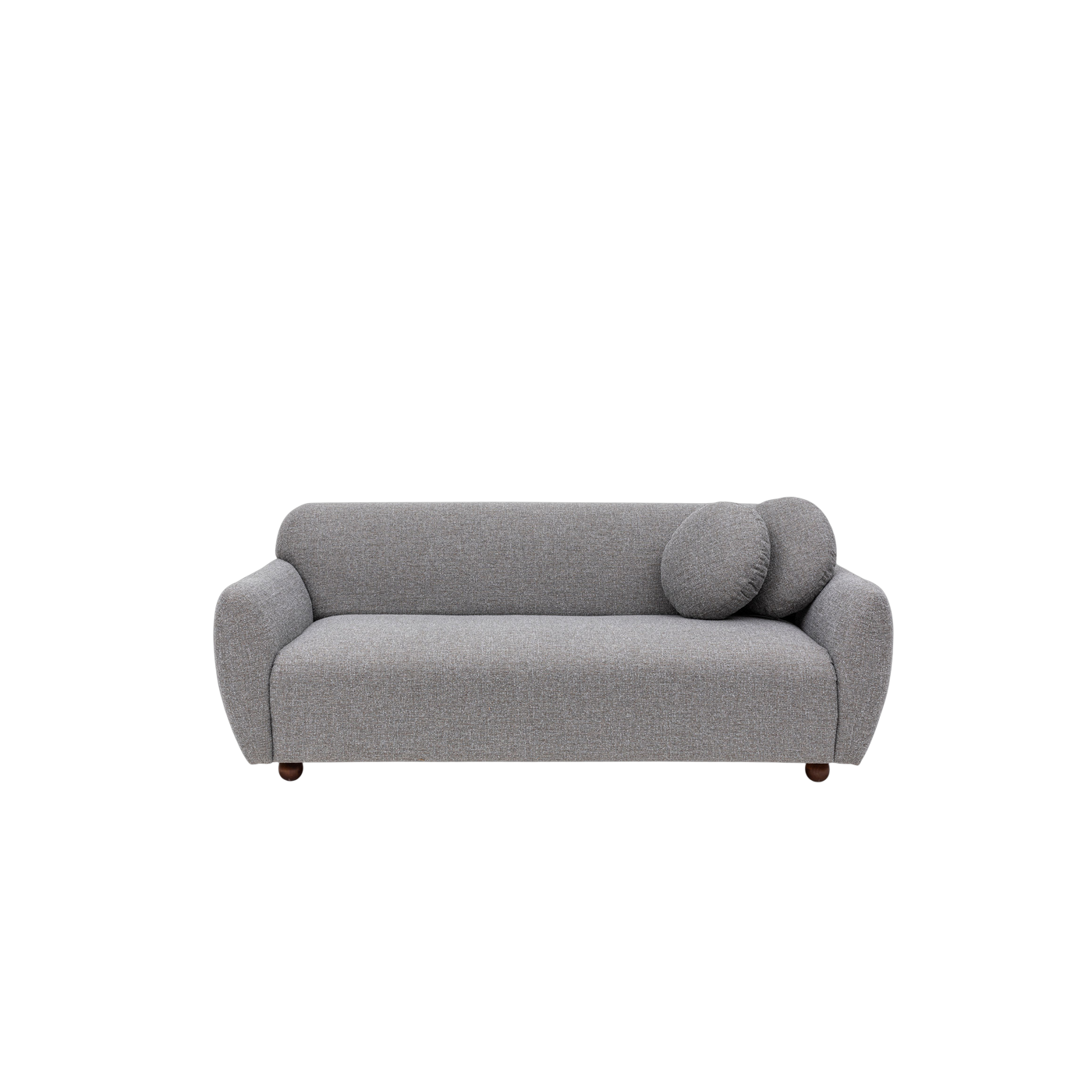Divano in tessuto grigio 223x83x86cm Eddy - Home Design