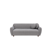 Graues Stoffsofa 223 x 83 x 86 cm Eddy – Home Design