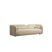 3-Sitzer-Sofa aus cremefarbenem Bouclé-Stoff Victoria – Home Design
